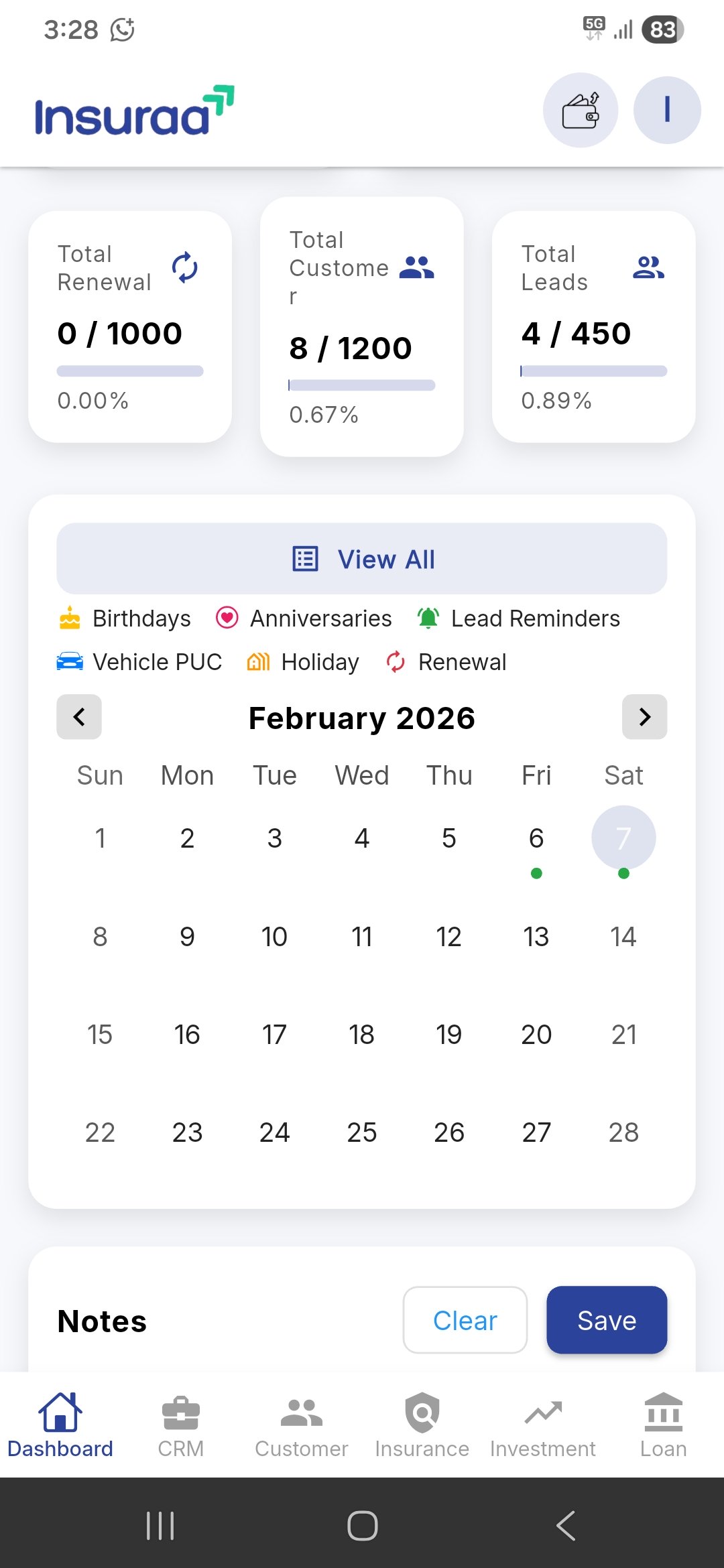 Agent App Screen